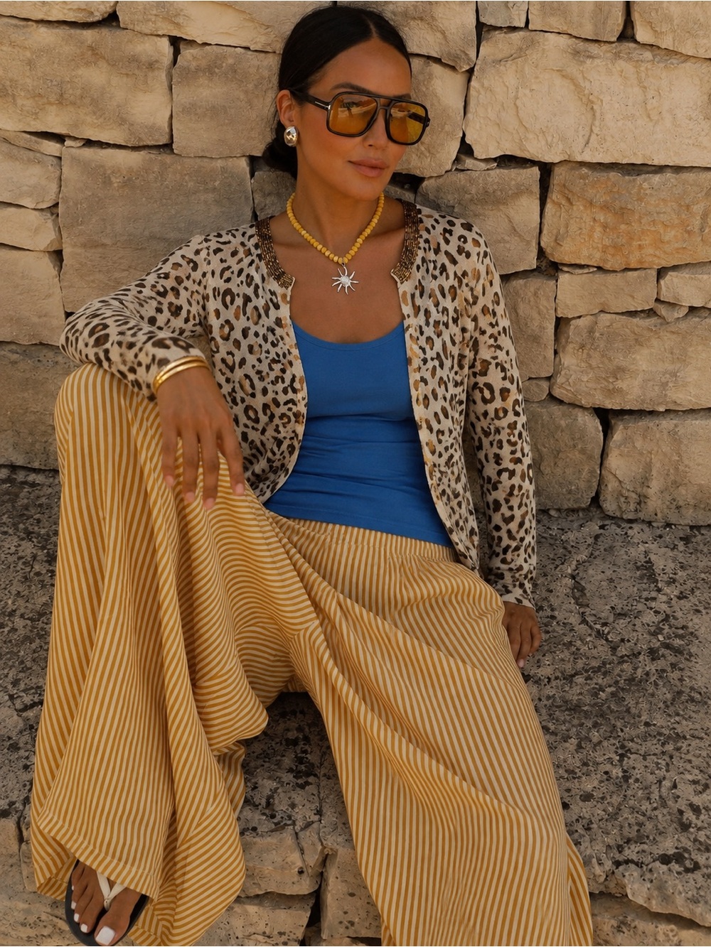 Charlotte Tarantola xl leopard print cardigan